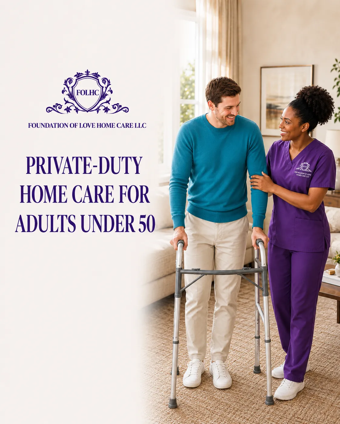 Private-duty home care for adults under 50